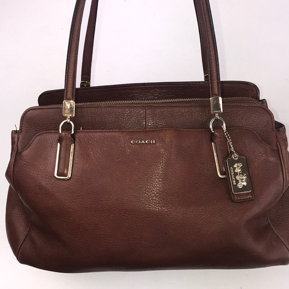 Coach Handbags - Coach Madison Kimberly Carryall Purse Brown